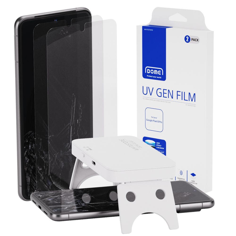 OCHRANNÁ FÓLIA WHITESTONE DOME UV GEN FILM 2-PACK GOOGLE PIXEL 8 PRO CLEAR