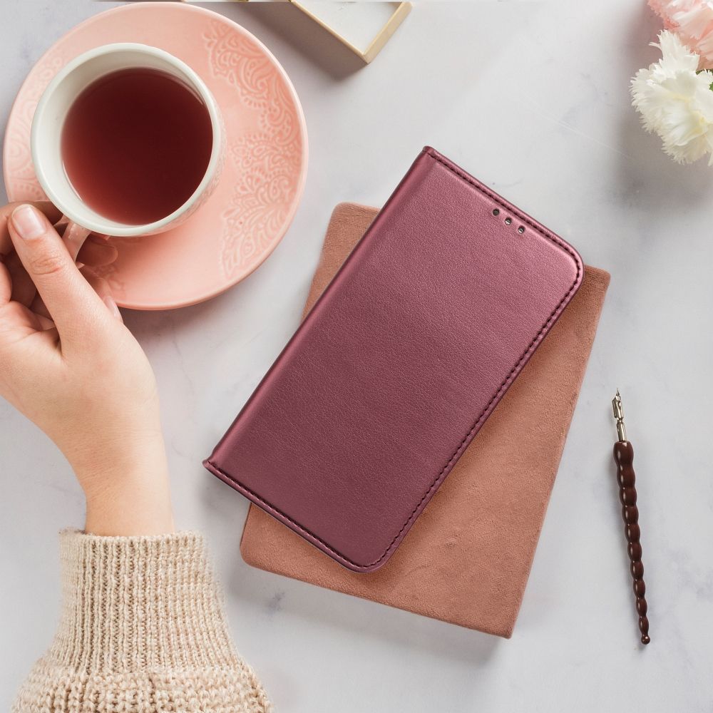 KNIŽKOVÝ KRYT NA HUAWEI NOVA 12 SE HEYCASE MAGNETO WALLET BURGUNDY