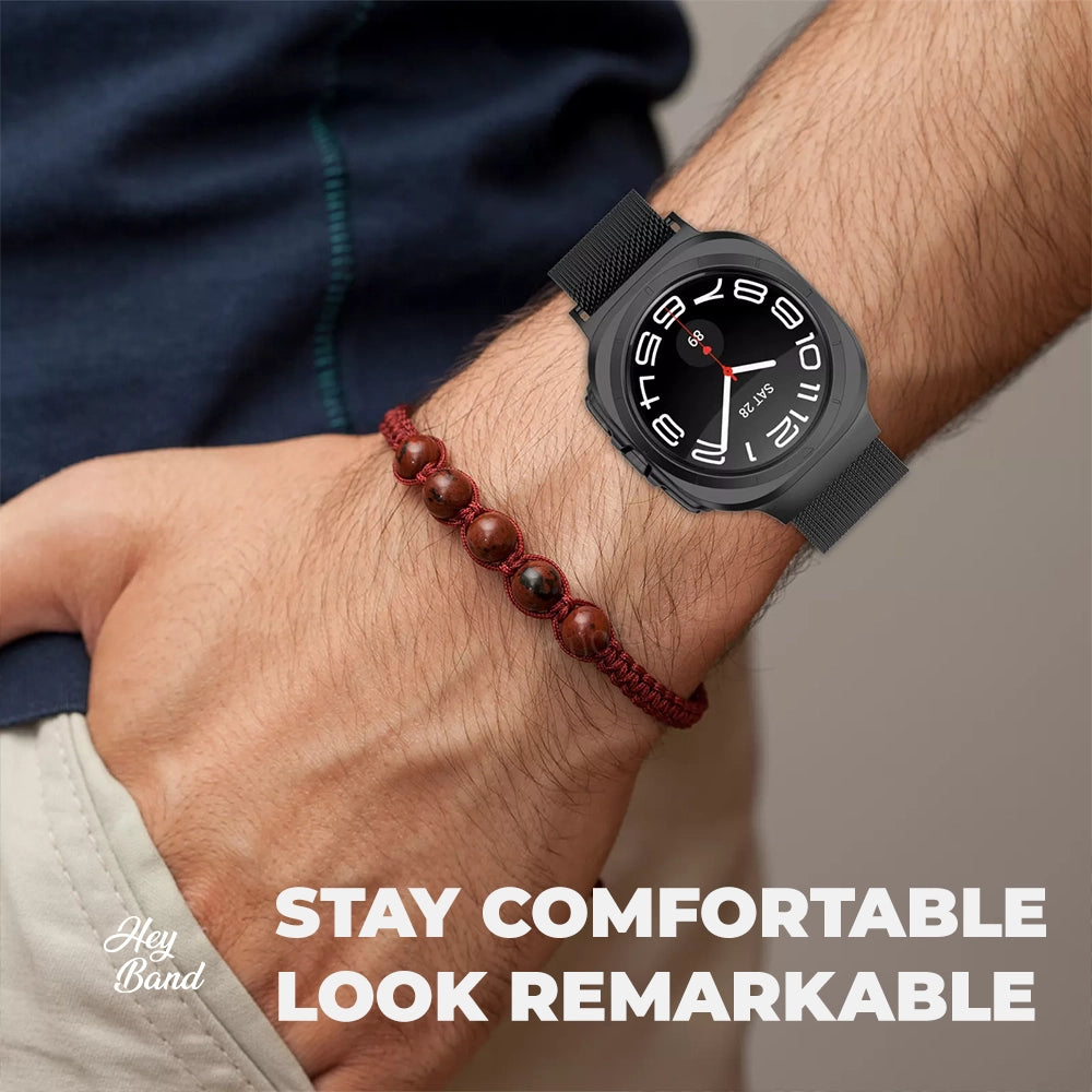 KOVOVÝ REMIENOK NA SAMSUNG GALAXY WATCH ULTRA (47 MM) HEYBAND MILANESE STARLIGHT