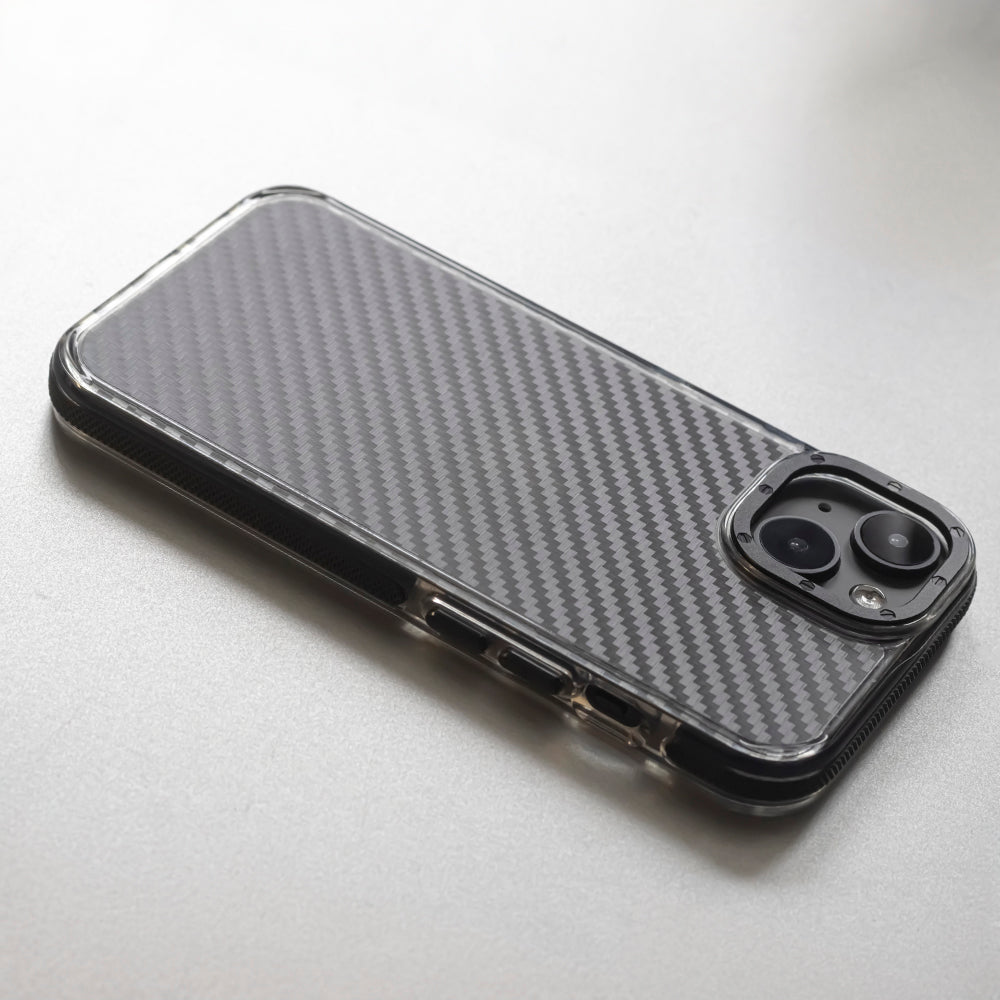 KARBÓNOVÝ KRYT NA IPHONE 15 HEYCASE ACRYLIC FIBER BLACK
