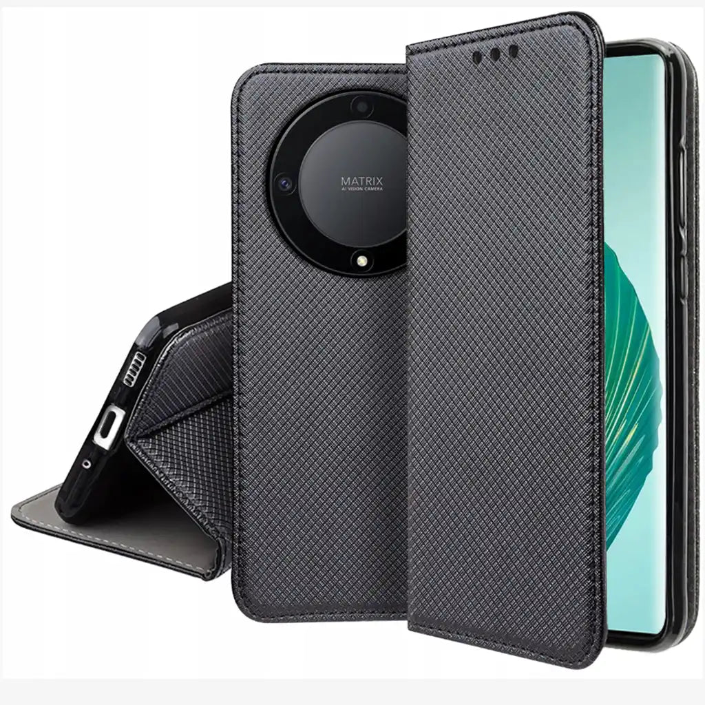 KNIŽKOVÝ KRYT NA HONOR MAGIC 6 LITE / HONOR X50 5G HEYCASE MAGNETO WALLET BLACK