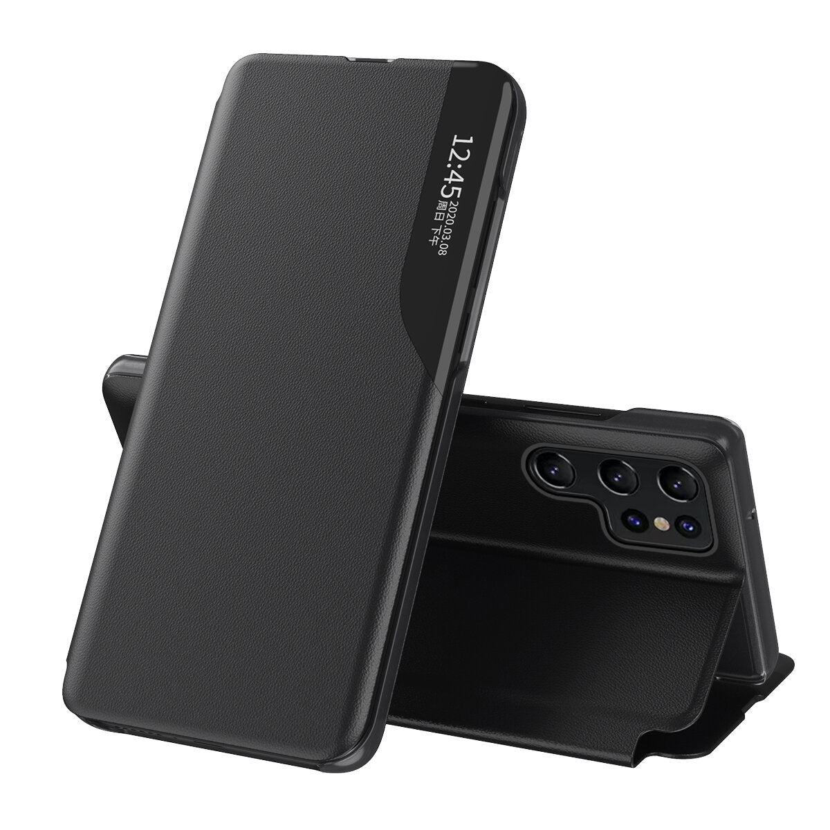 KNIŽKOVÝ KRYT NA SAMSUNG GALAXY S24 ULTRA HEYCASE SMART VIEW BLACK