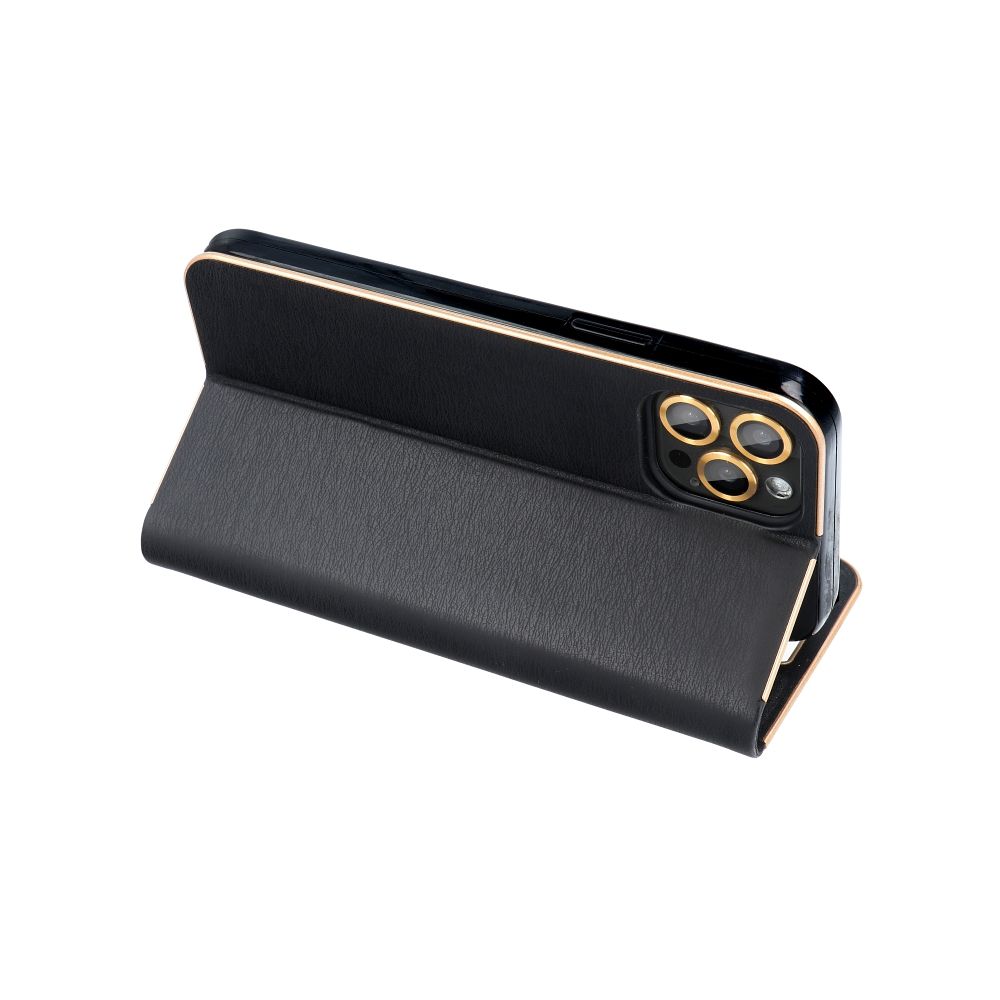KNIŽKOVÝ KRYT NA SAMSUNG A35 5G HEYCASE WALLET CARBON GOLD / BLACK