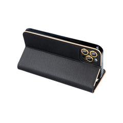 KNIŽKOVÝ KRYT NA SAMSUNG A35 5G HEYCASE WALLET CARBON GOLD / BLACK