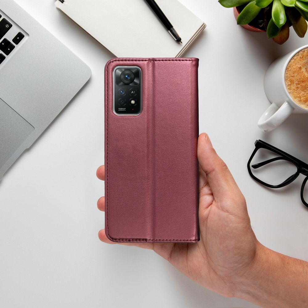 KNIŽKOVÝ KRYT NA OPPO A79 5G HEYCASE WALLET CASE BURGUNDY