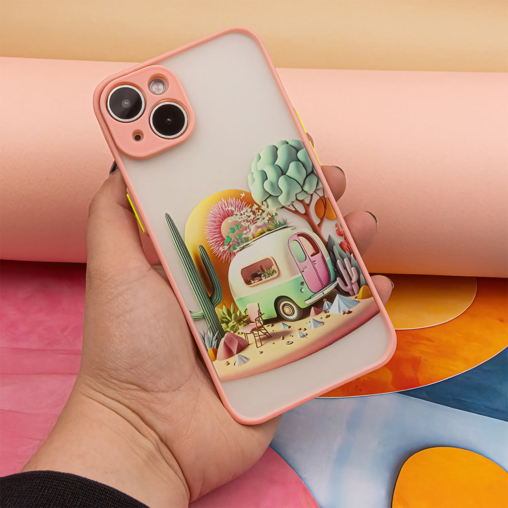 KRYT NA IPHONE 15 HEYCASE TRAVEL PINK