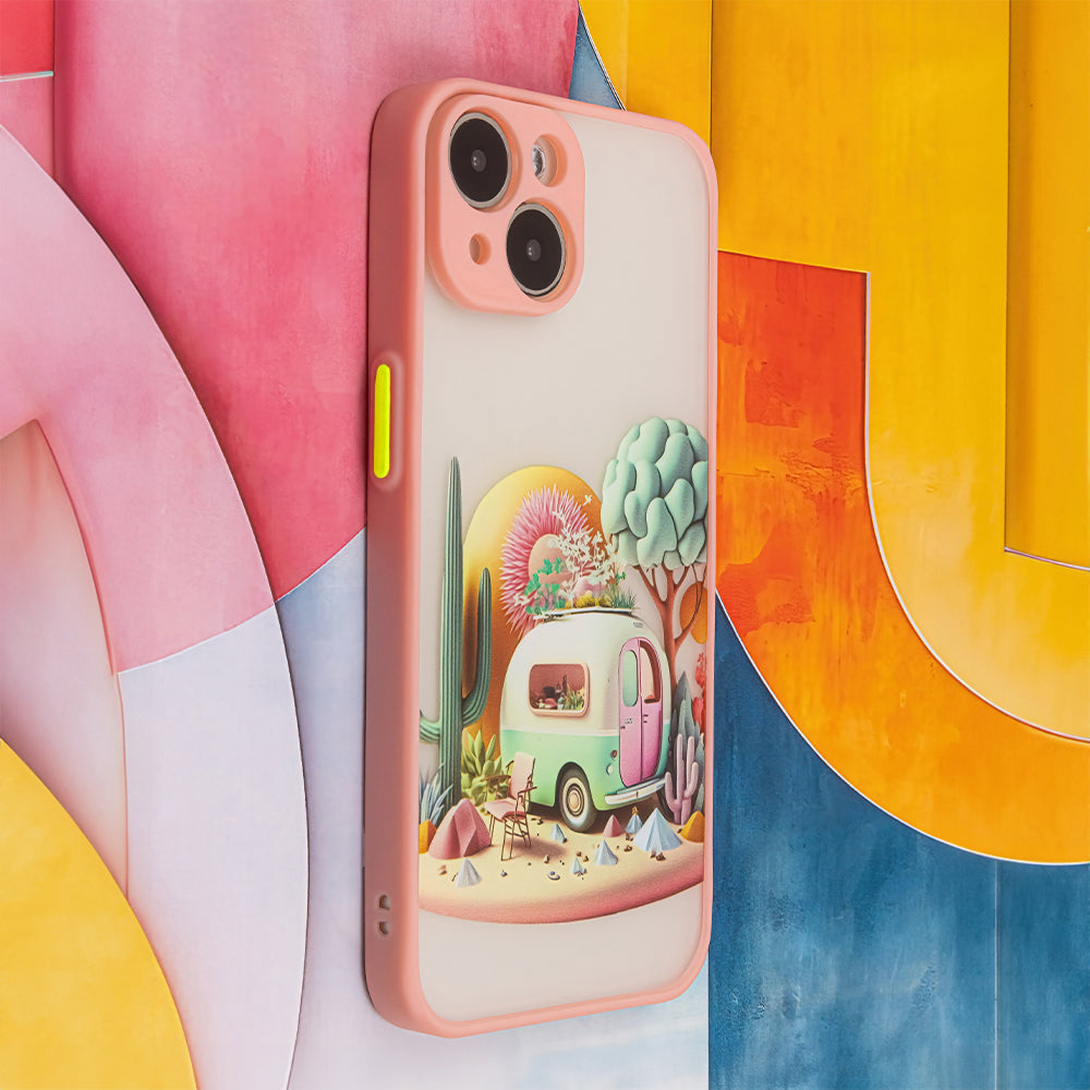 KRYT NA IPHONE 15 HEYCASE TRAVEL PINK