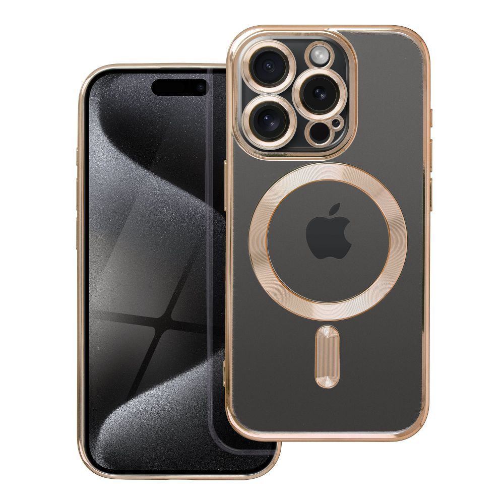 KRYT NA IPHONE 15 PRO HEYCASE SHINE MAGSAFE GOLD