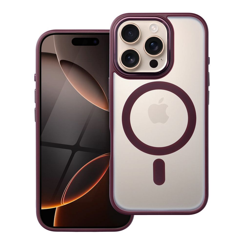 KRYT NA IPHONE 16 PRO MAX HEYCASE MAG MAGSAFE PLUM RED