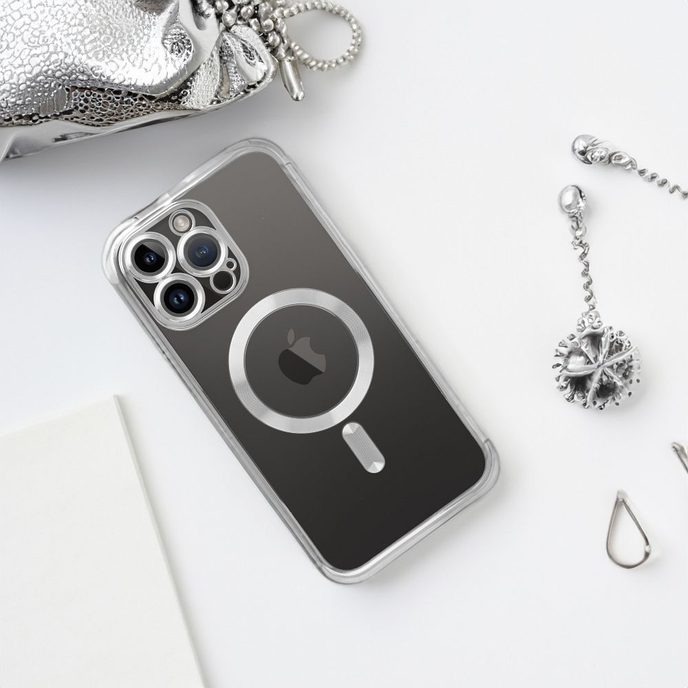 KRYT NA IPHONE 16 PRO MAX  HEYCASE MAGSAFE MAG SHINE SILVER