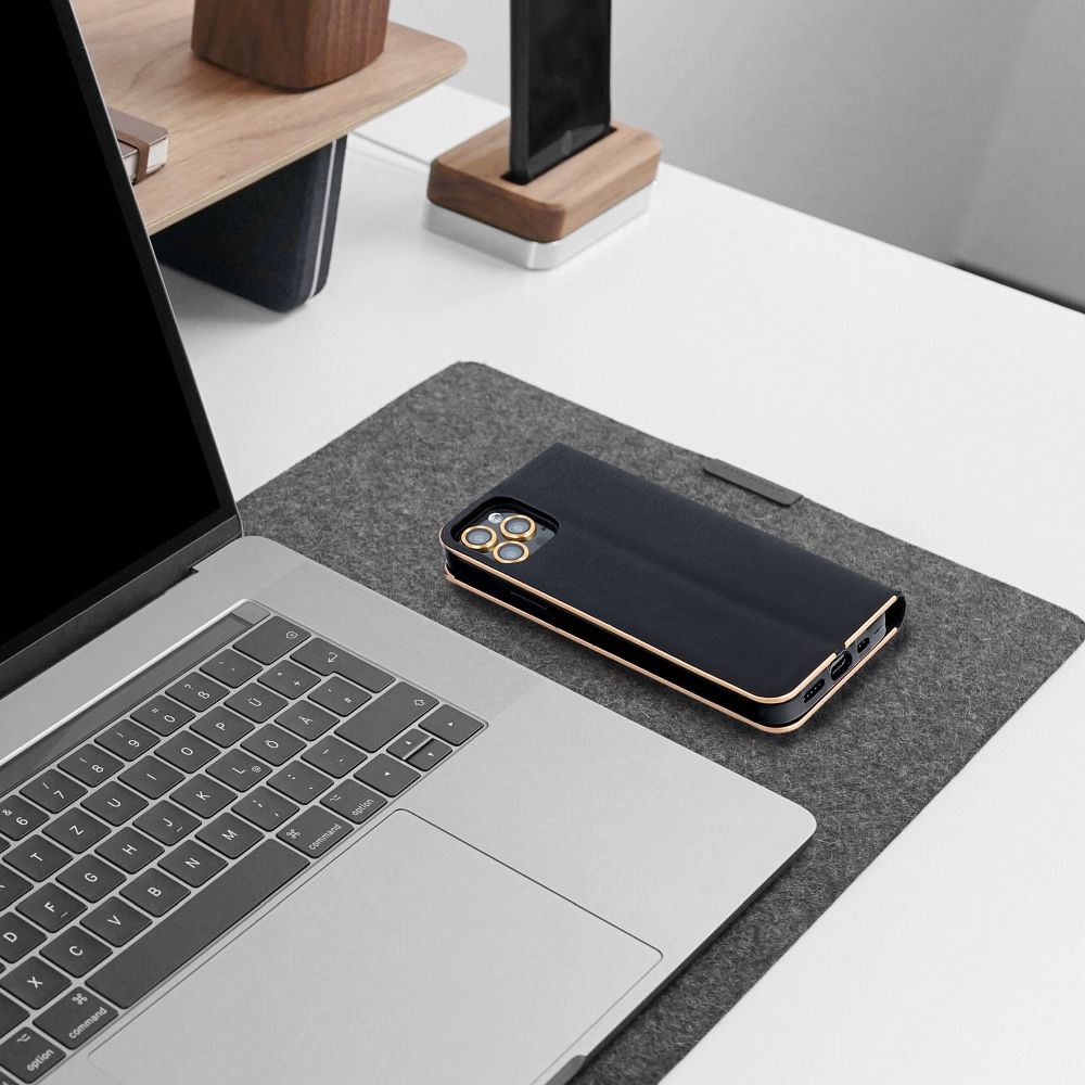 KRYT NA SAMSUNG A16 5G HEYCASE LUNA WALLET BLACK