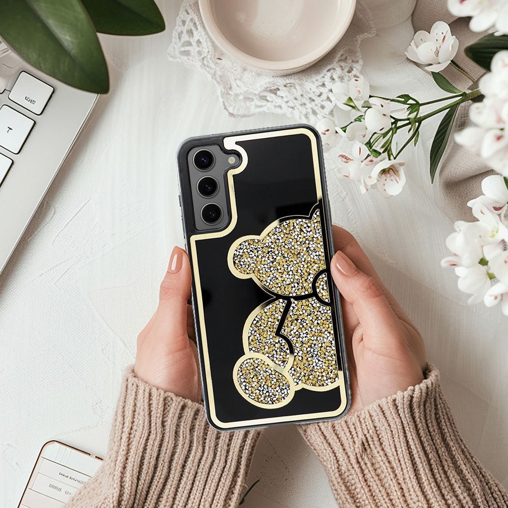 KRYT NA SAMSUNG GALAXY S24 FE HEYCASE TEDDY BEAR GOLD