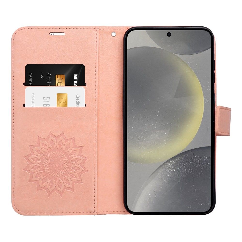 KRYT NA XIAOMI REDMI NOTE 13 PRO 4G / POCO M6 PRO 4G HEYCASE MAGNET WALLET MANDALA PEACH
