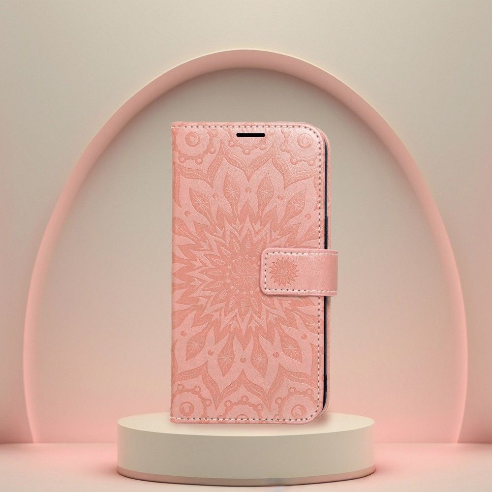 KRYT NA XIAOMI REDMI NOTE 13 PRO 4G / POCO M6 PRO 4G HEYCASE MAGNET WALLET MANDALA PEACH
