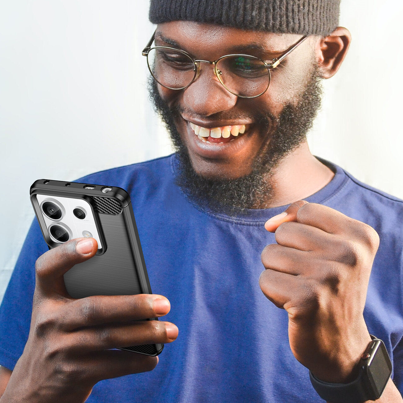KRYT NA XIAOMI REDMI NOTE 13 PRO 5G HEYCASE CARBON BLACK