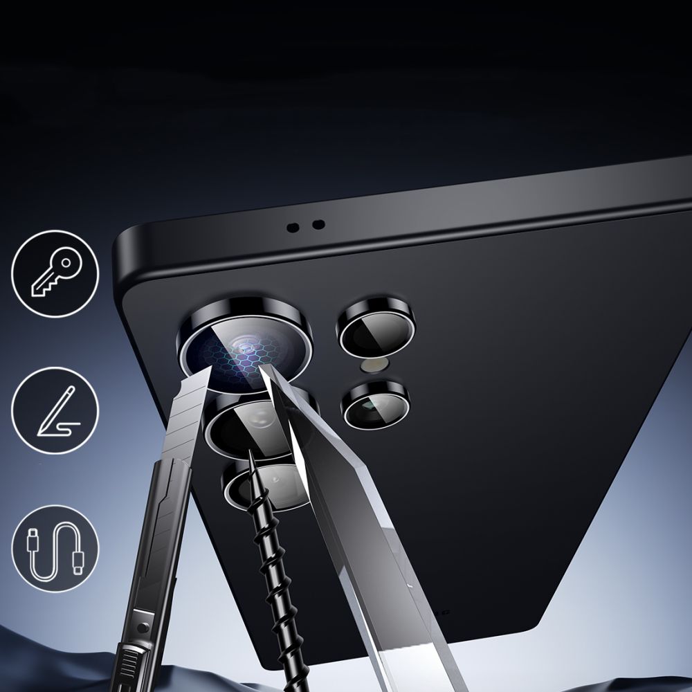 OCHRANNÉ TVRDENÉ SKLO PRE ŠOŠOVKU FOTOAPARÁTU ESR ARMORITE CAMERA PROTECTOR GALAXY S25 ULTRA BLACK