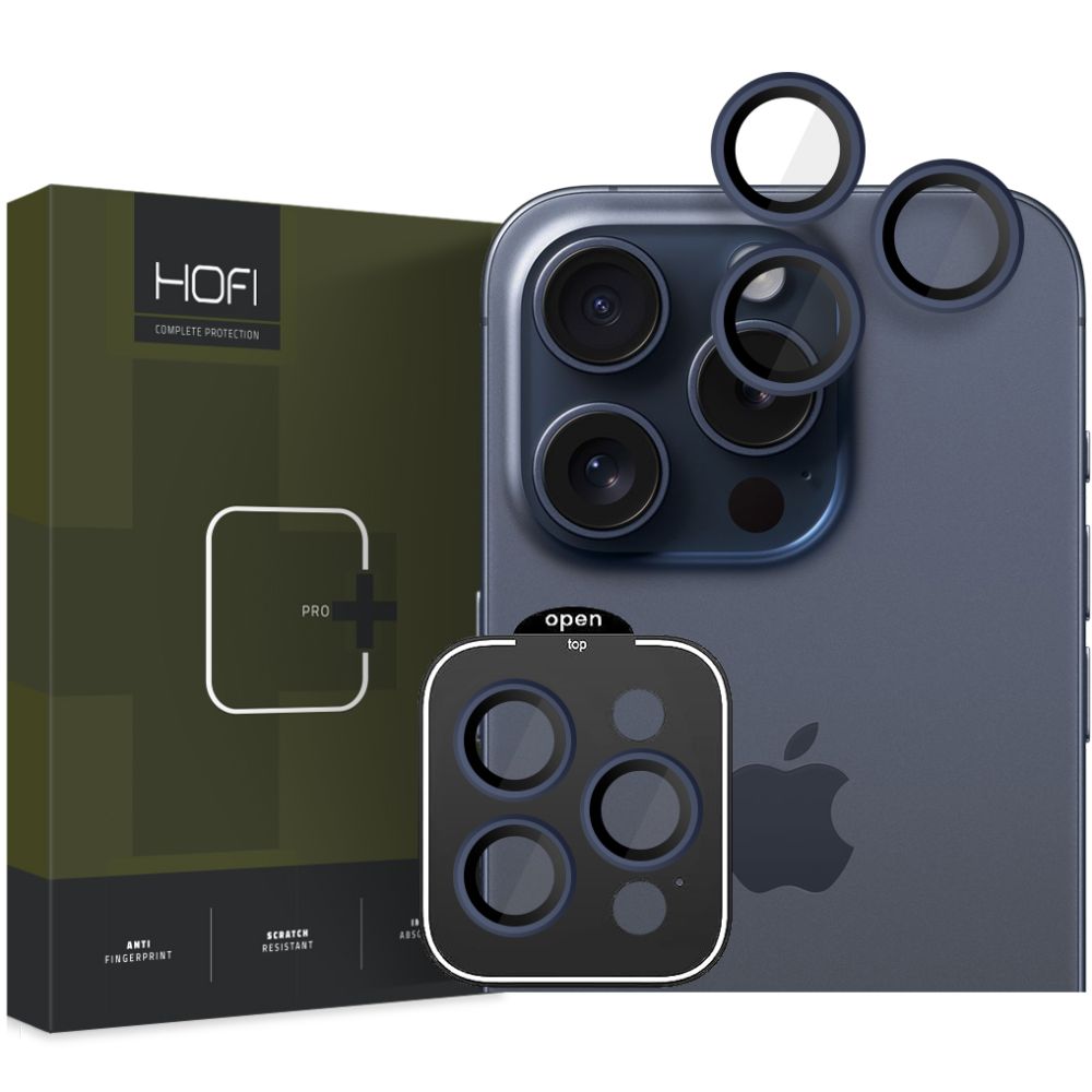 OCHRANNÉ SKLO NA KAMERU HOFI CAMRING PRO+ IPHONE 15 PRO / 15 PRO MAX NAVY