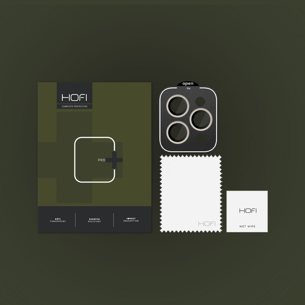 OCHRANNÉ SKLO NA KAMERU HOFI CAMRING PRO+ IPHONE 15 PRO / 15 PRO MAX TITANIUM