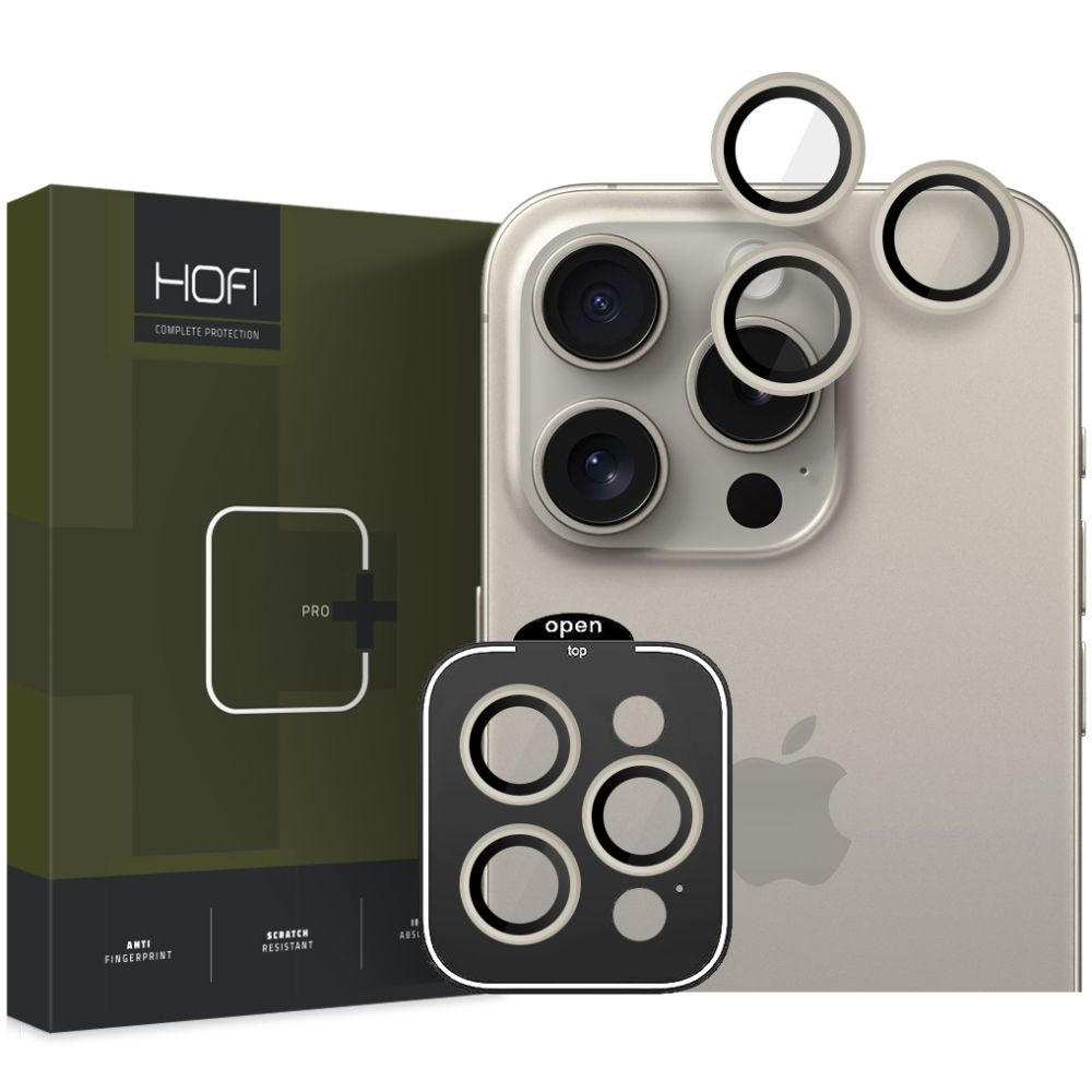 OCHRANNÉ SKLO NA KAMERU HOFI CAMRING PRO+ IPHONE 15 PRO / 15 PRO MAX TITANIUM