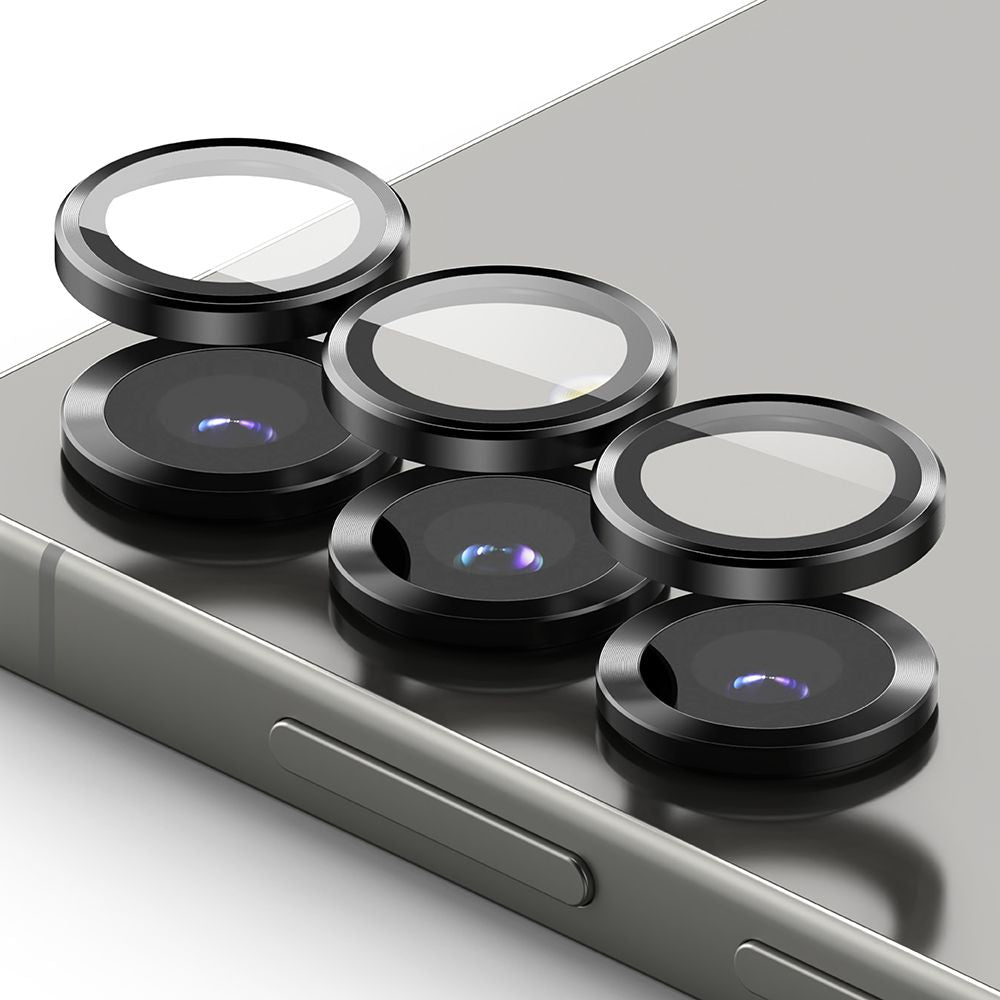 OCHRANNÉ TVRDENÉ SKLO PRE ŠOŠOVKU FOTOAPARÁTU RINGKE CAMERA FRAME PROTECTOR 2-PACK GALAXY S25+ PLUS BLACK