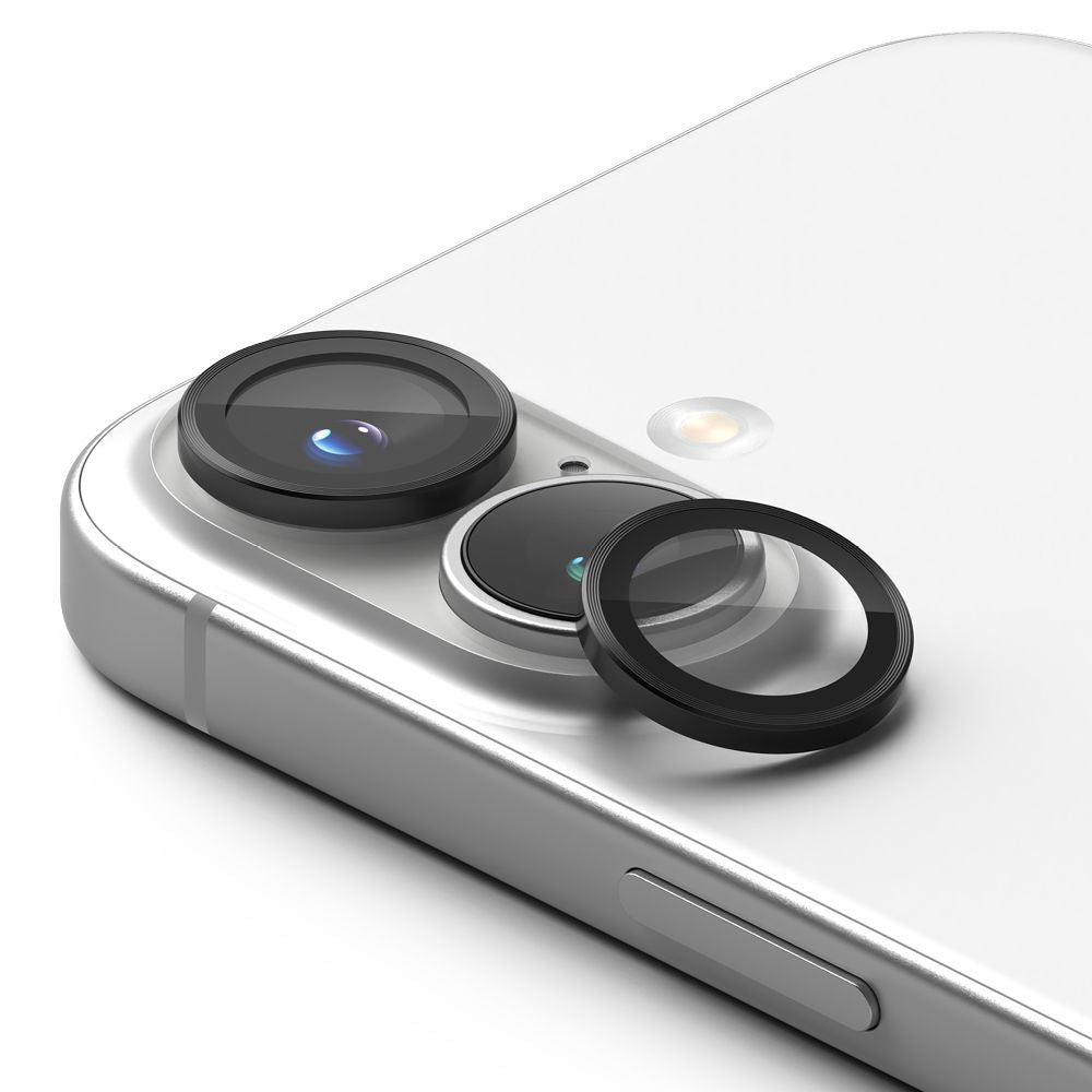 OCHRANNÉ TVRDENÉ SKLO PRE ŠOŠOVKU FOTOAPARÁTU NA IPHONE 16 / 16 PLUS RINGKE CAMERA FRAME PROTECTOR 2-PACK BLACK