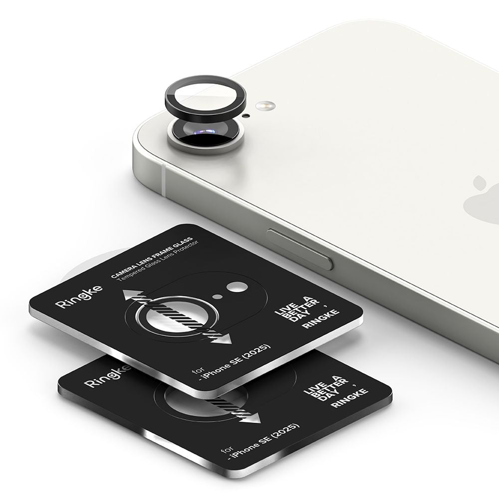 OCHRANNÉ TVRDENÉ SKLO PRE ŠOŠOVKU PRE FOTOAPARÁTU RINGKE CAMERA FRAME PROTECTOR 2-PACK IPHONE 16E BLACK