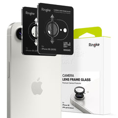OCHRANNÉ TVRDENÉ SKLO PRE ŠOŠOVKU PRE FOTOAPARÁTU RINGKE CAMERA FRAME PROTECTOR 2-PACK IPHONE 16E BLACK