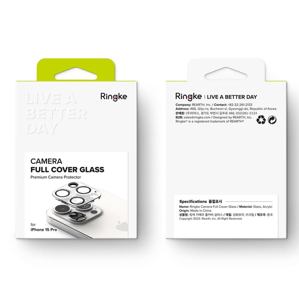 OCHRANA FOTOAPARÁTU RINGKE CAMERA PROTECTOR 2-PACK IPHONE 15 PRO CLEAR