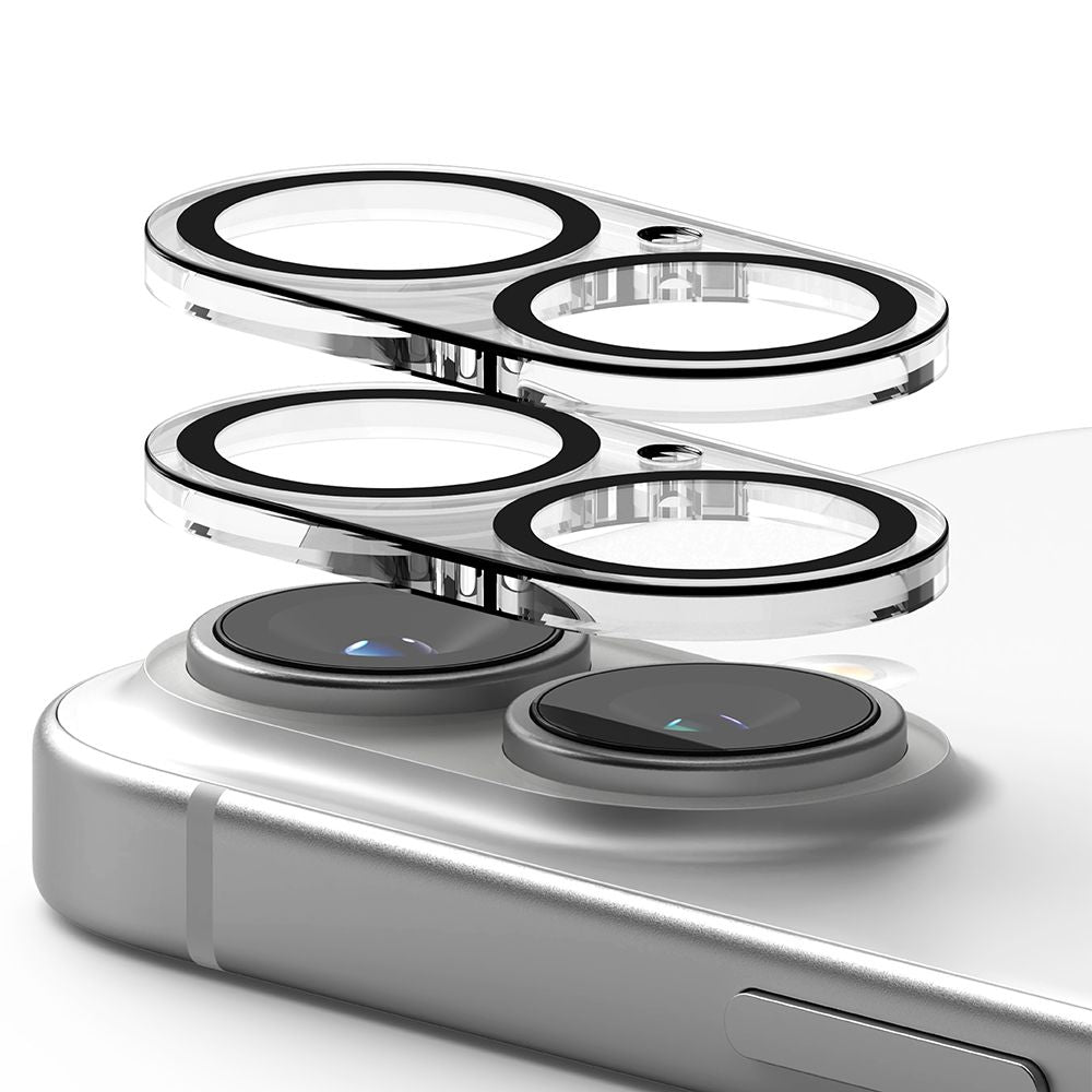 OCHRANNÉ TVRDENÉ SKLO PRE ŠOŠOVKU FOTOAPARÁTU RINGKE CAMERA PROTECTOR 2-PACK IPHONE 16 / 16 PLUS CLEAR