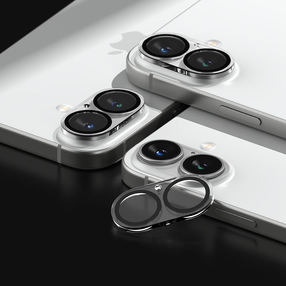 OCHRANNÉ TVRDENÉ SKLO PRE ŠOŠOVKU FOTOAPARÁTU RINGKE CAMERA PROTECTOR 2-PACK IPHONE 16 / 16 PLUS CLEAR