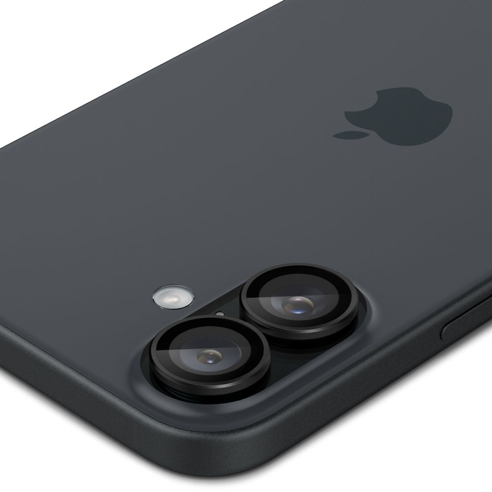 OCHRANNÉ TVRDENÉ SKLO PRE ŠOŠOVKU FOTOAPARÁTU SPIGEN OPTIK PRO GLAS.TR ”EZ FIT” CAMERA PROTECTOR 2-PACK IPHONE 16 / 16 PLUS BLACK