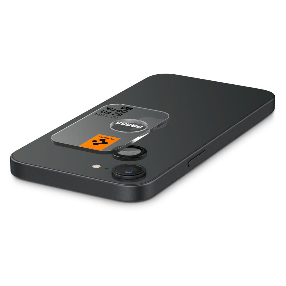 OCHRANNÉ TVRDENÉ SKLO PRE ŠOŠOVKU FOTOAPARÁTU SPIGEN OPTIK PRO GLAS.TR ”EZ FIT” CAMERA PROTECTOR 2-PACK IPHONE 16E BLACK