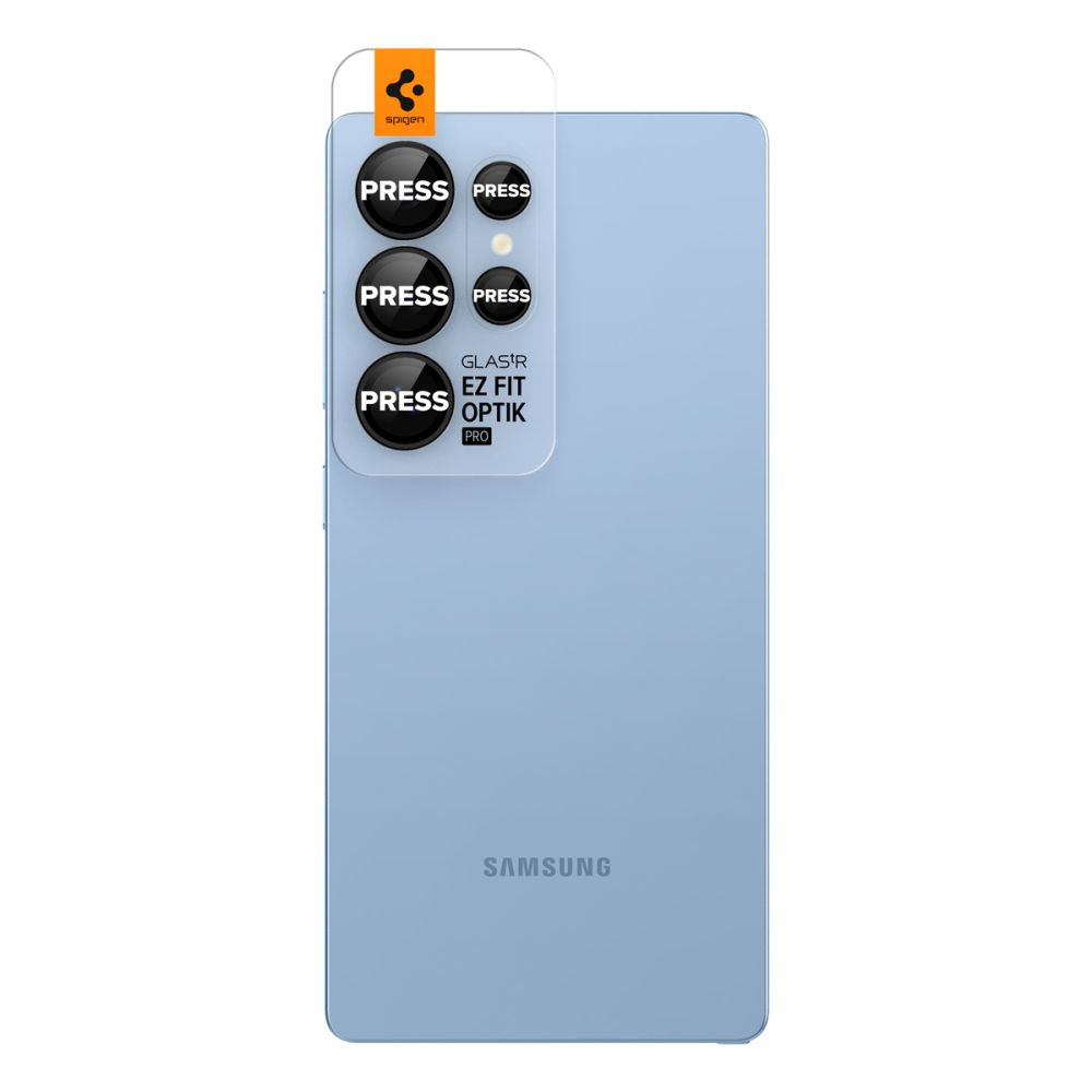 OCHRANNÉ TVRDENÉ SKLO PRE ŠOŠOVKU FOTOAPARÁTU SPIGEN OPTIK PRO HD GLAS.TR ”EZ FIT” CAMERA PROTECTOR 2-PACK GALAXY S25 ULTRA BLACK