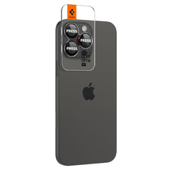 OCHRANNÉ TVRDENÉ SKLO PRE ŠOŠOVKU FOTOAPARÁTU SPIGEN OPTIK PRO L-SERIES GLAS.TR ”EZ FIT” CAMERA PROTECTOR 2-PACK IPHONE 14 PRO / PRO MAX / 15 PRO / PRO MAX / 16 PRO / 16 PRO MAX BLACK