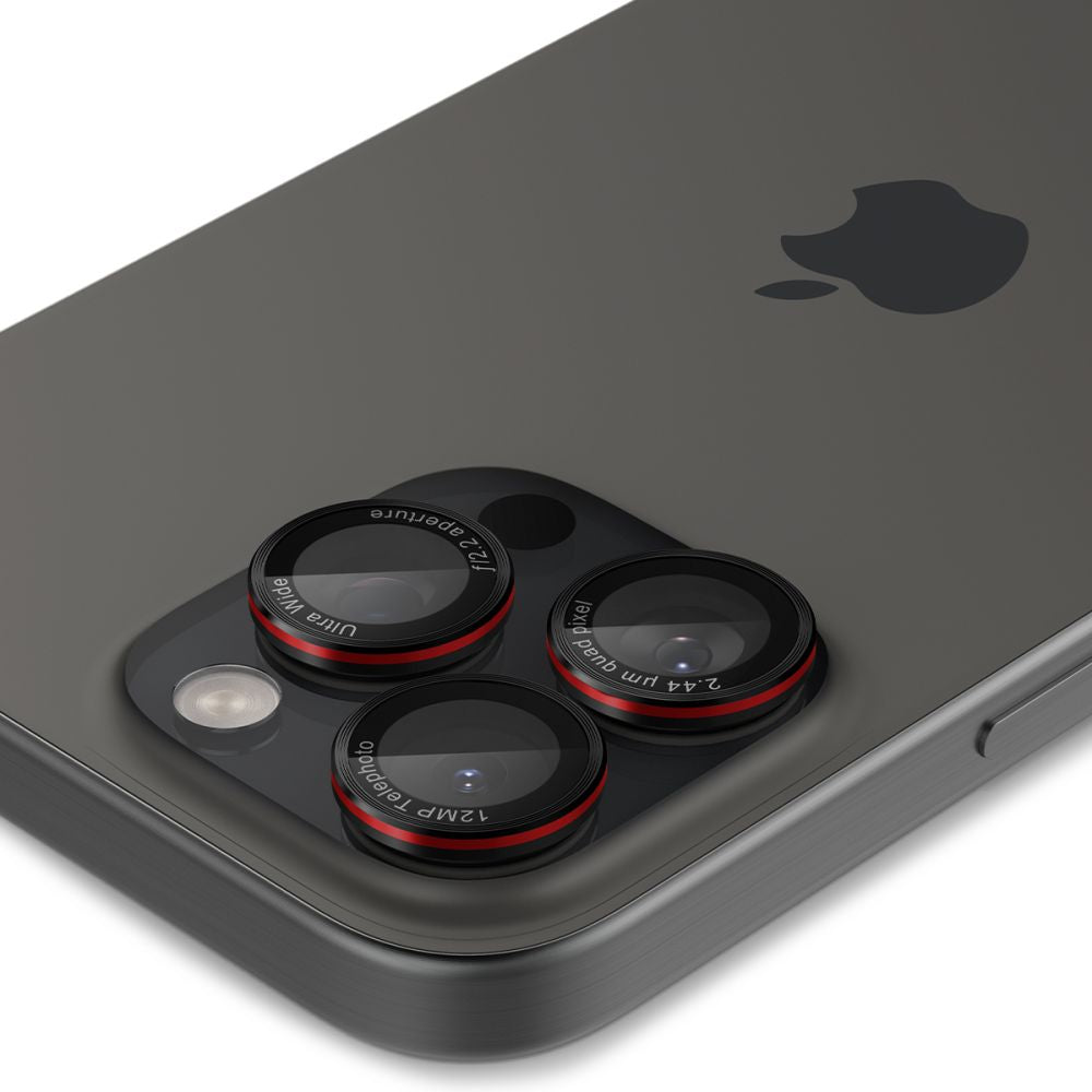 OCHRANNÉ TVRDENÉ SKLO PRE ŠOŠOVKU FOTOAPARÁTU SPIGEN OPTIK PRO L-SERIES GLAS.TR ”EZ FIT” CAMERA PROTECTOR 2-PACK IPHONE 14 PRO / PRO MAX / 15 PRO / PRO MAX / 16 PRO / 16 PRO MAX BLACK