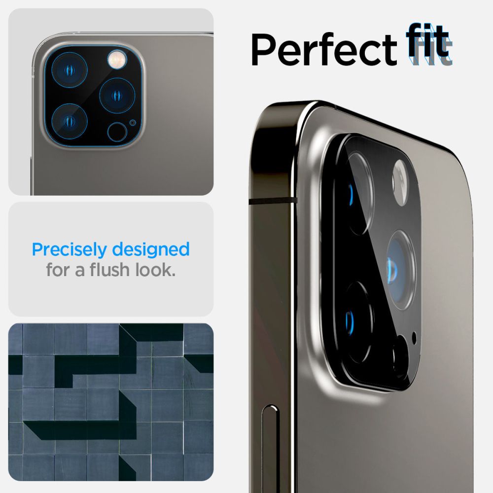 OCHRANA FOTOAPARÁTU  SPIGEN OPTIK.TR CAMERA PROTECTOR 2-PACK IPHONE 14 PRO / 14 PRO MAX BLACK