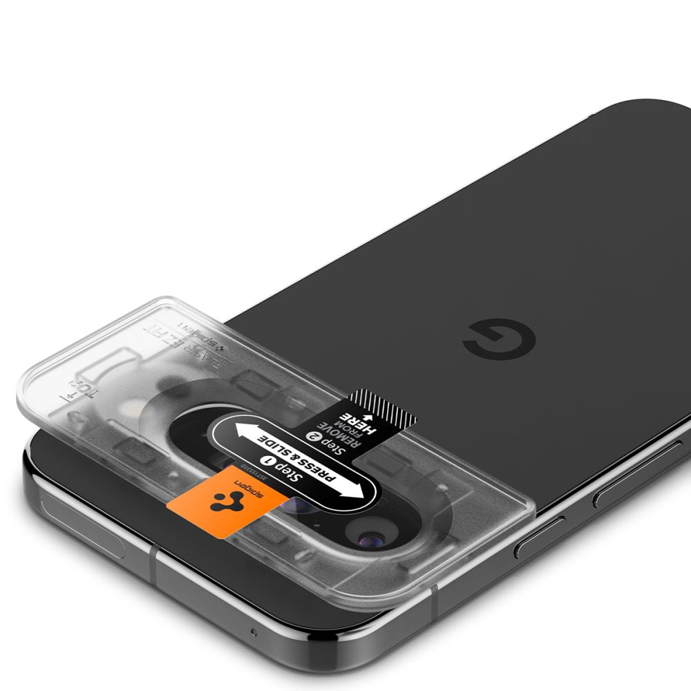 OCHRANNÉ TVRDENÉ SKLO PRE ŠOŠOVKU FOTOAPARÁTU SPIGEN OPTIK.TR ”EZ FIT” CAMERA PROTECTOR 2-PACK GOOGLE PIXEL 9 PRO CRYSTAL CLEAR