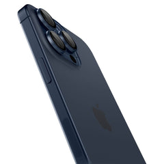 OCHRANA FOTOAPARÁTU SPIGEN OPTIK.TR ”EZ FIT” CAMERA PROTECTOR 2-PACK IPHONE 14 PRO / PRO MAX / 15 PRO / PRO MAX BLUE TITANIUM