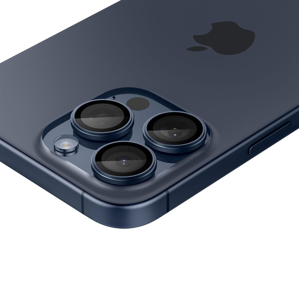 OCHRANA FOTOAPARÁTU SPIGEN OPTIK.TR ”EZ FIT” CAMERA PROTECTOR 2-PACK IPHONE 14 PRO / PRO MAX / 15 PRO / PRO MAX BLUE TITANIUM