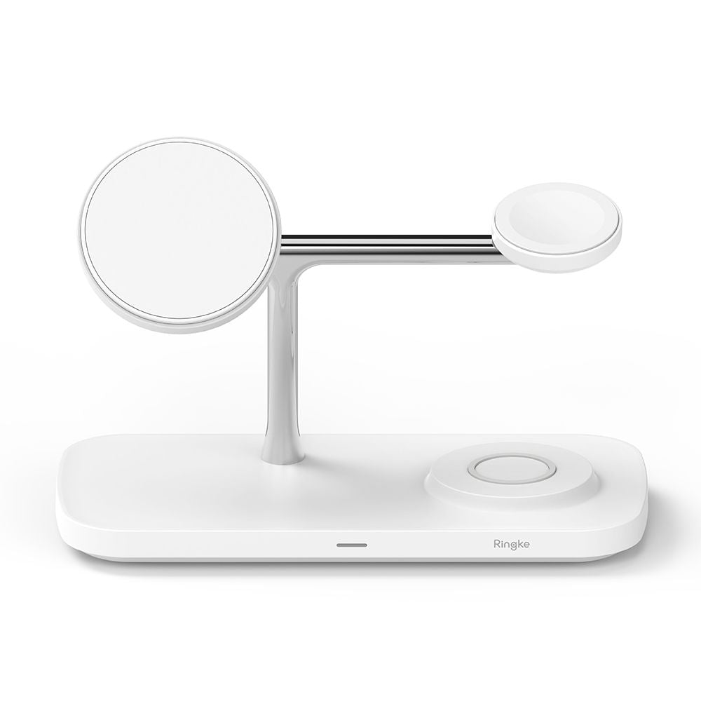 NABÍJACIA STANICA RINGKE 3IN1 QI2 MAGNETIC MAGSAFE WIRELESS CHARGER WHITE