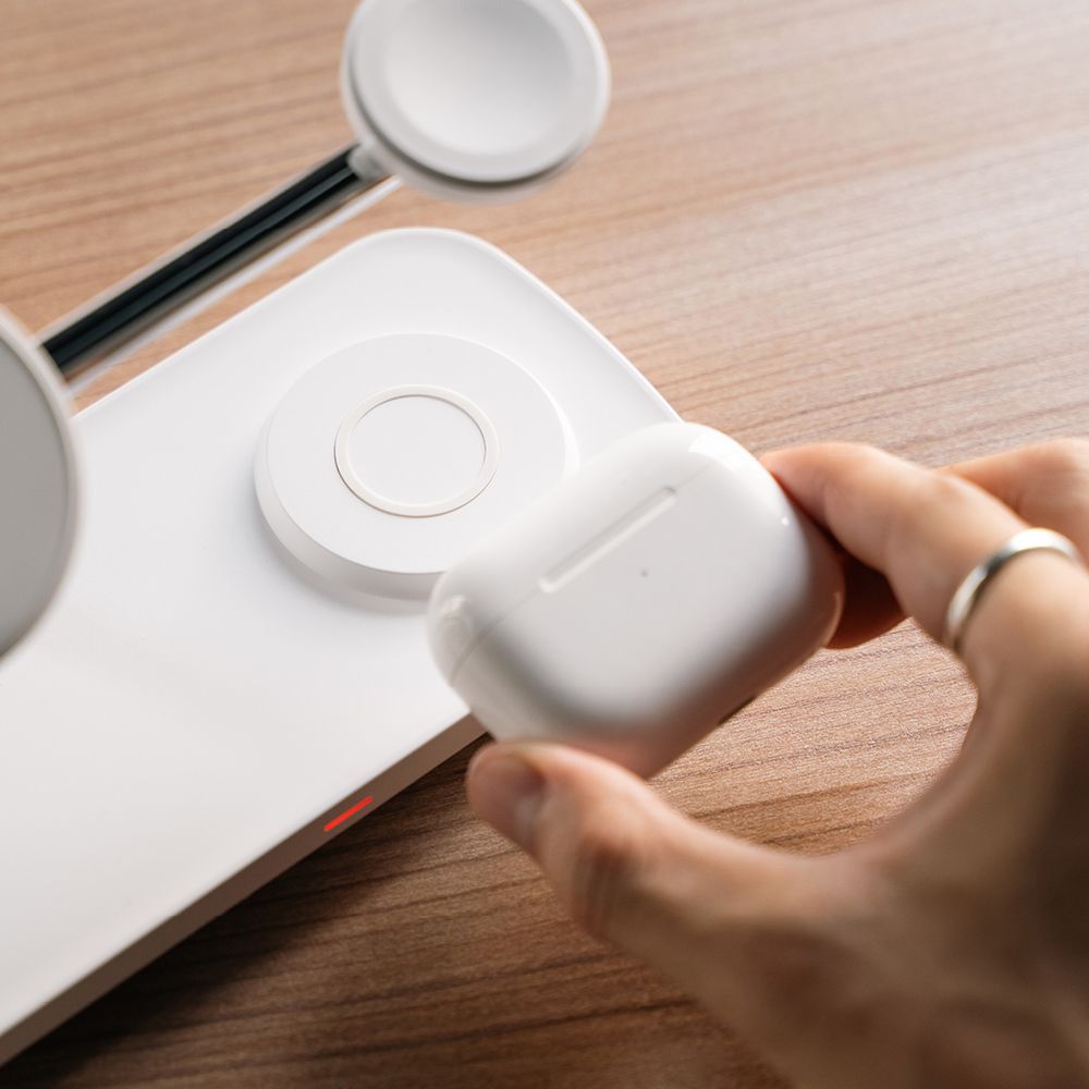 NABÍJACIA STANICA RINGKE 3IN1 QI2 MAGNETIC MAGSAFE WIRELESS CHARGER WHITE