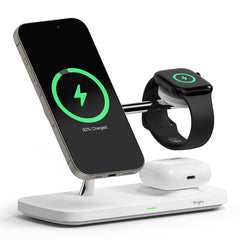 NABÍJACIA STANICA RINGKE 3IN1 QI2 MAGNETIC MAGSAFE WIRELESS CHARGER WHITE