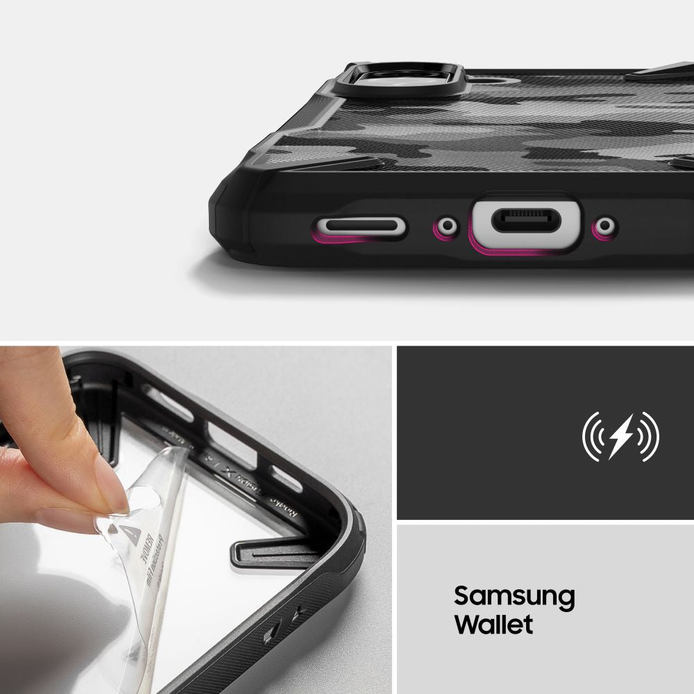 KRYT RINGKE FUSION X GALAXY A36 / A56 5G CAMO BLACK