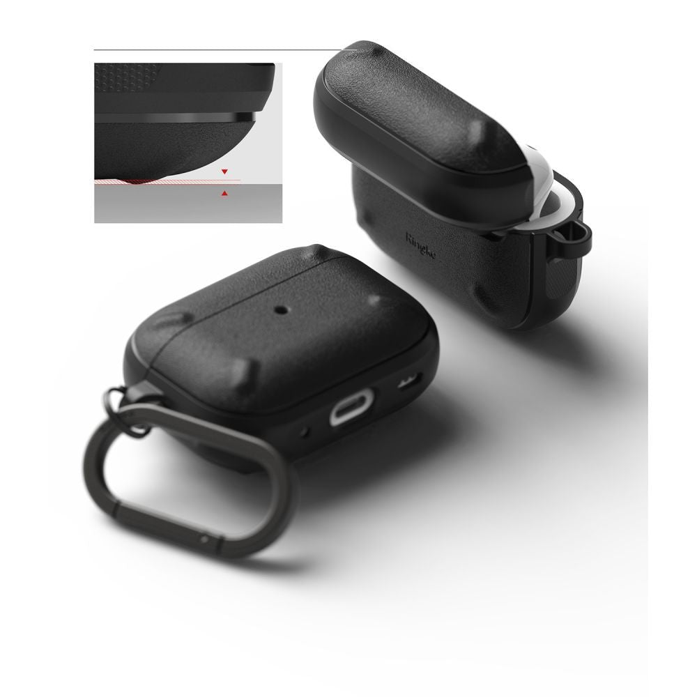 PUZDRO  RINGKE ONYX APPLE AIRPODS PRO 1 / 2 BLACK