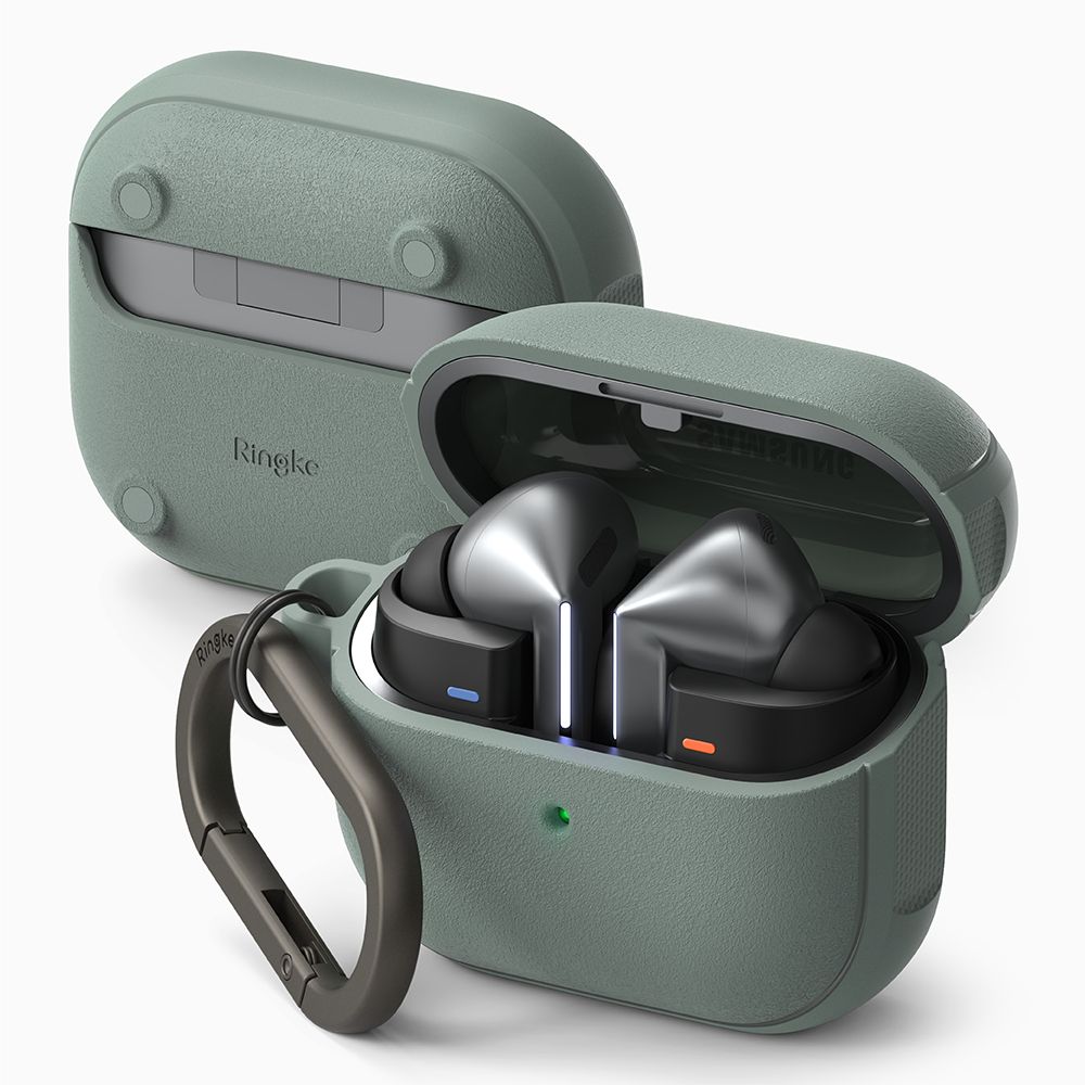 PUZDRO NA  SAMSUNG GALAXY BUDS 3 / 3 PRO RINGKE ONYX MAGNETIC MAGSAFE SAGE GREEN