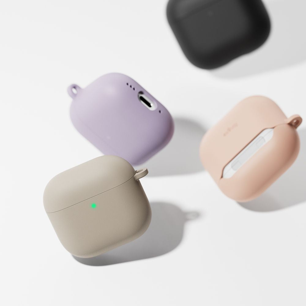 PUZDRO RINGKE SILICONE APPLE AIRPODS 4 PINK SAND