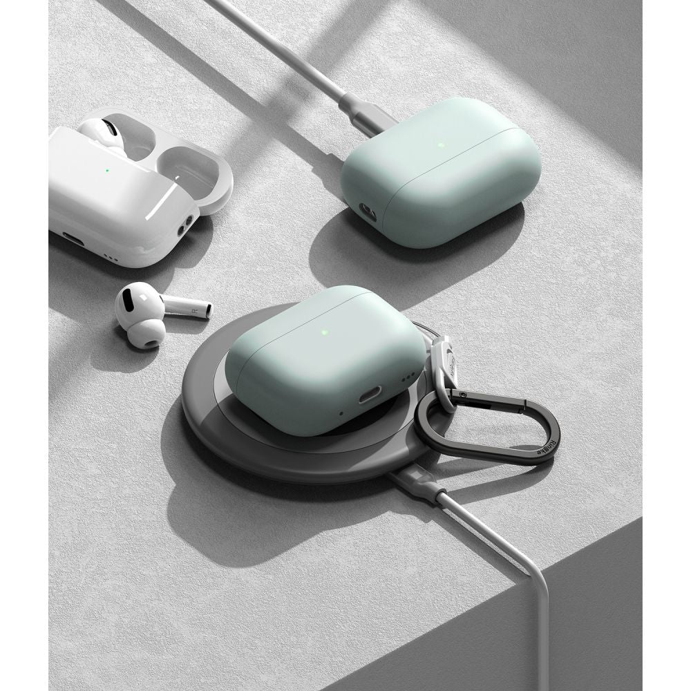 PUZDRO  RINGKE SILICONE APPLE AIRPODS PRO 1 / 2 SEAFOAM