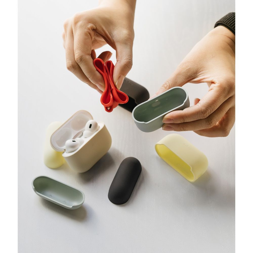 PUZDRO  RINGKE SILICONE APPLE AIRPODS PRO 1 / 2 SEAFOAM