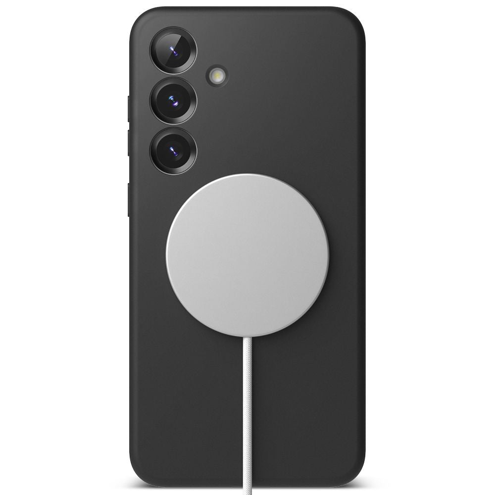 KRYT RINGKE SILICONE MAGNETIC MAGSAFE GALAXY S25 BLACK