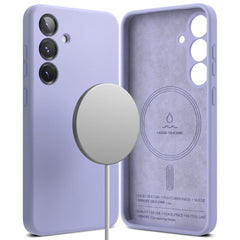 KRYT RINGKE SILICONE MAGNETIC MAGSAFE GALAXY S25+ PLUS LAVENDER